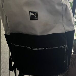 Puma Two-Tone Black and White Backpack